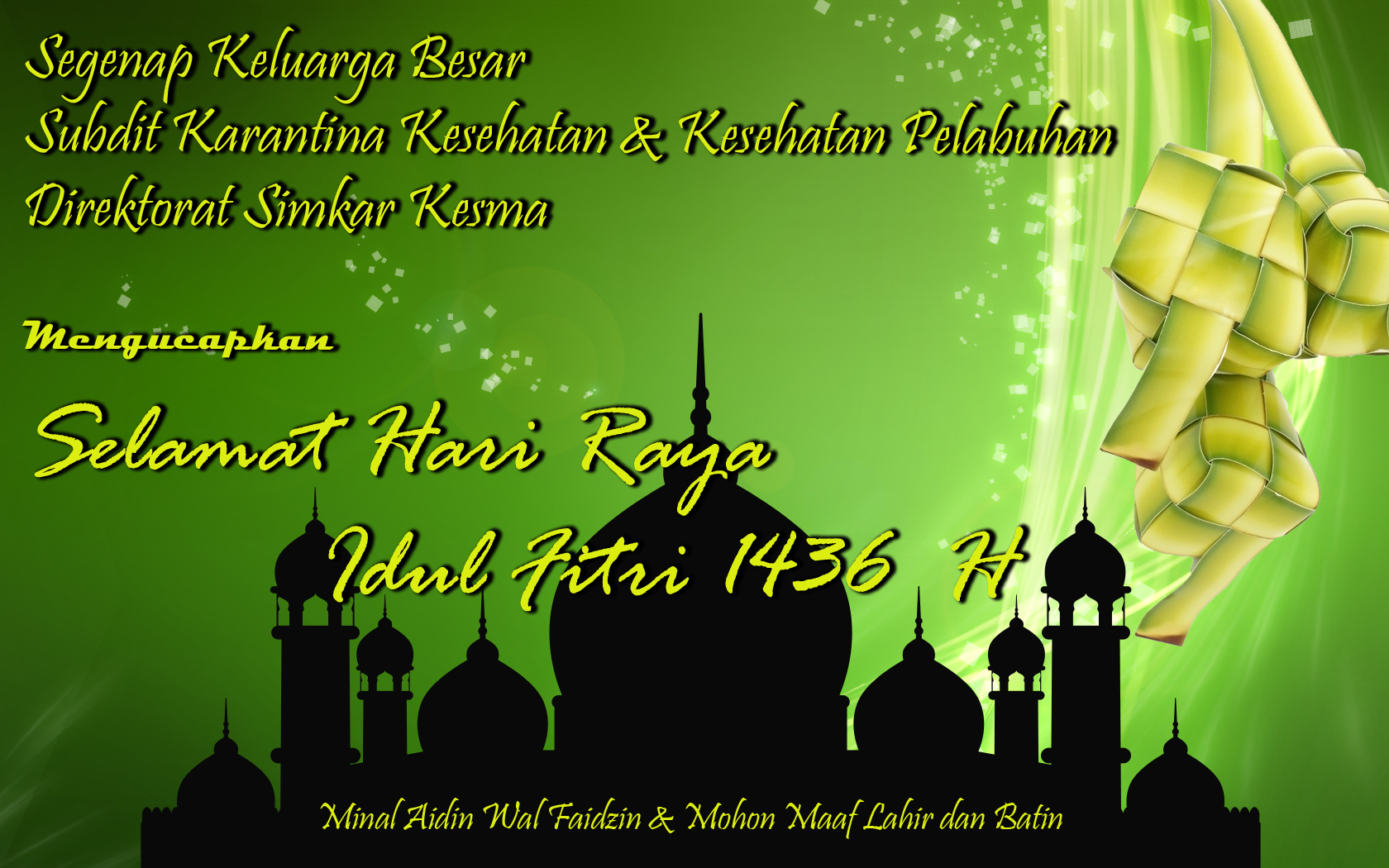 Selamat Idul Fitri 1436 H / 2015